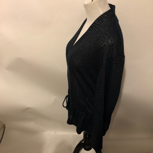 Chico’s blue open front cardigan size 2 - Picture 3 of 5